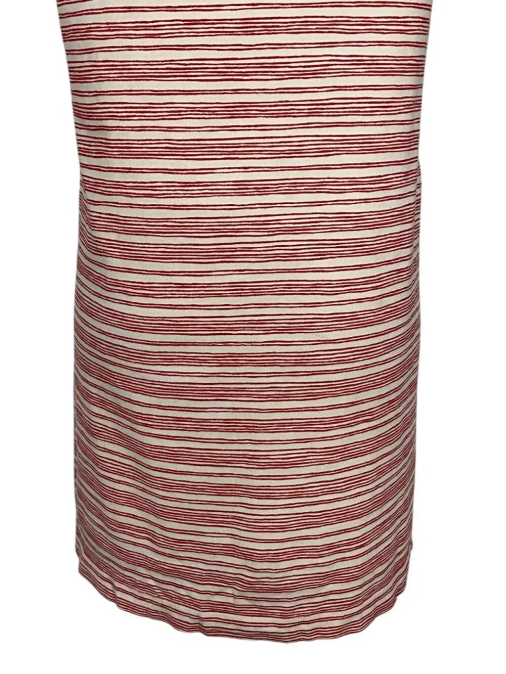 Tory Burch Elisabeth Pima Cotton Dress M Mixed Print Pepper Issy Stripe